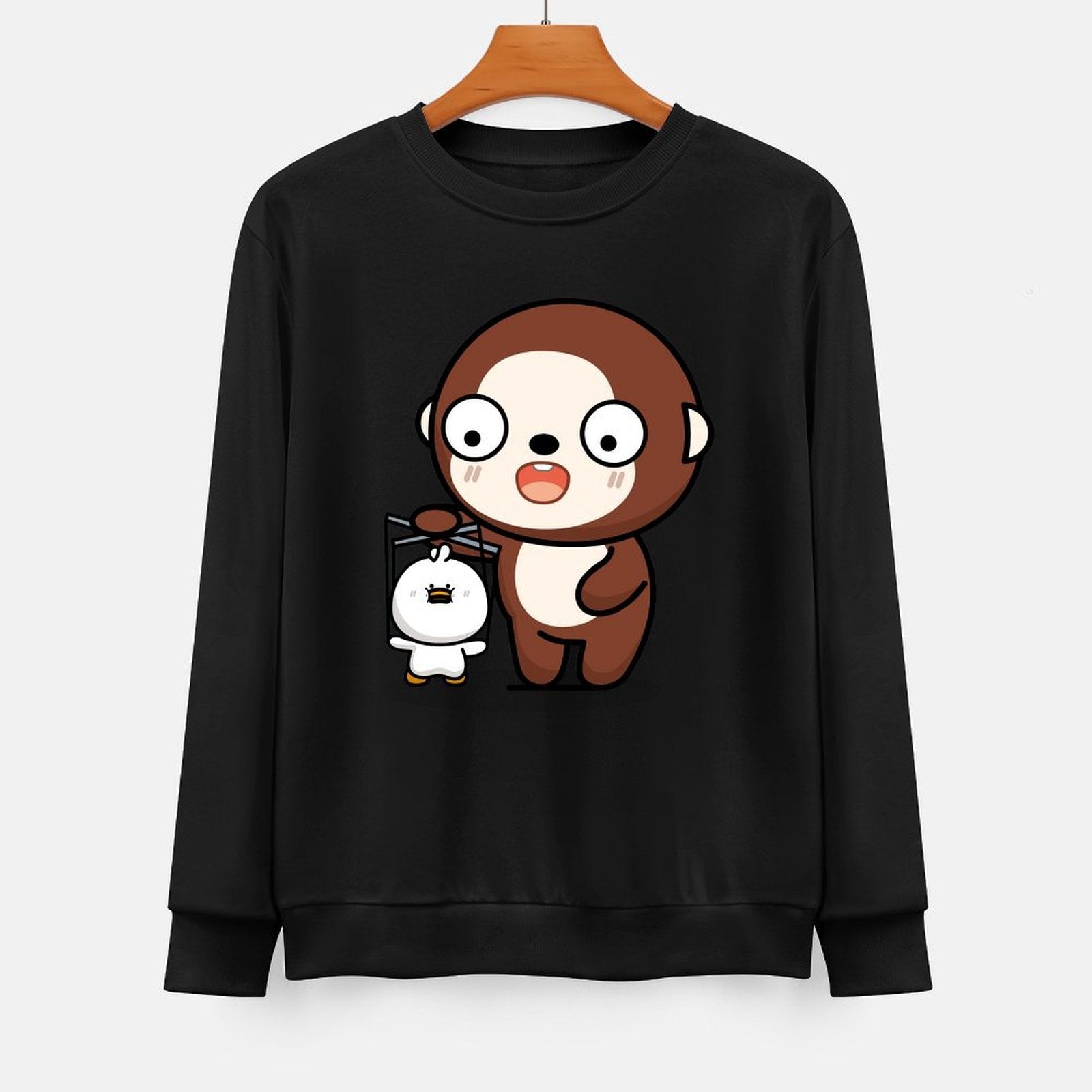 Front Patterned Long Sleeve TopHigh-Quality RelaxFit